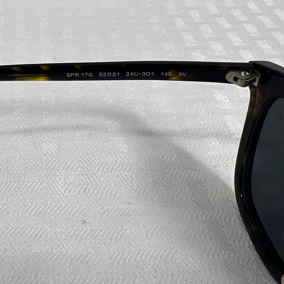Prada SPR 17Q Tortoiseshell Sunglasses w/ Case & Extra Lenses